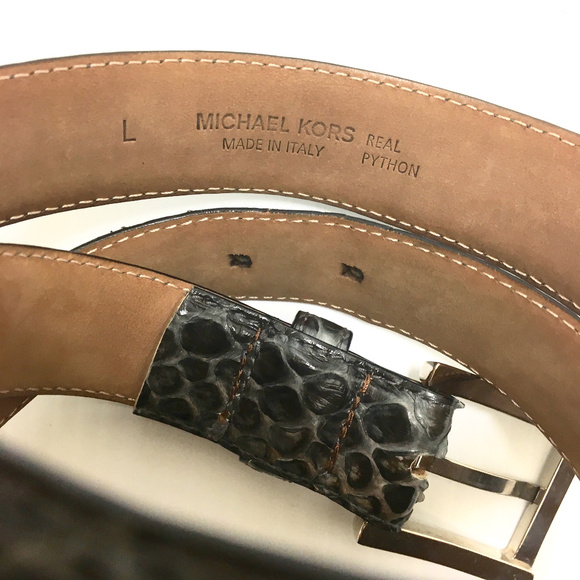 Michael Kors Real Python Leather Belt Italy size L - Picture 2 of 5